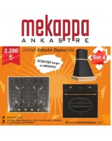 Mekappa Anksatre Set 9100 ( Daphne Davlumbaz + Retro-Line Hob Ocak + Retro-Line Oven Fırın )